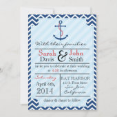 上品で航海のな結婚式招待状 招待状 (正面)