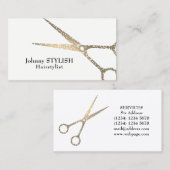 上品で芸術的な優雅 名刺 (正面/裏面)