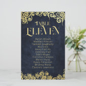 上品で華やかなネイビーブルーと金ゴールド冬の結婚式 (スタンド正面)