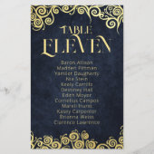 上品で華やかなネイビーブルーと金ゴールド冬の結婚式 (正面)