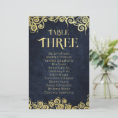 上品で華やかなネイビーブルーと金ゴールド冬の結婚式 (スタンド正面)