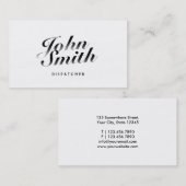 上品で装飾的なディスパッチャーの名刺 名刺 (正面/裏面)