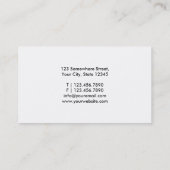 上品で装飾的な運転者の名刺 名刺 (裏面)