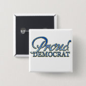 上品で誇り高い民主党員 缶バッジ (正面&裏面)