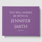 上品で質素な思い出のゲストブック ゲストブック (正面)