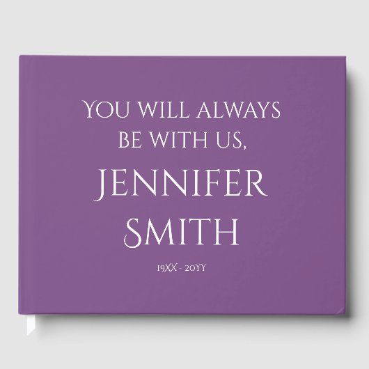 上品で質素な思い出のゲストブック ゲストブック (正面)