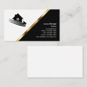 上品で贅沢な不動産 名刺 (正面/裏面)