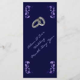 上品で青エレガントい結婚ディナーメニュー メニュー