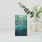 上品で高級なサロンのブティックの名刺 名刺 (スタンド正面)