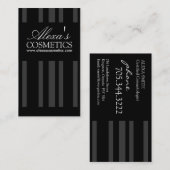 上品で黒い名刺 名刺 (正面/裏面)
