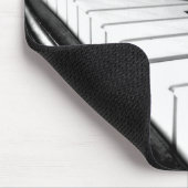 上品で黒く及び白いピアノ写真撮影 マウスパッド (コーナー)