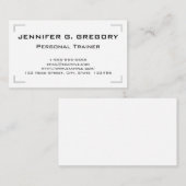 上品で、エレガントなパーソナルトレーナーの名刺 名刺 (正面/裏面)
