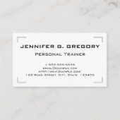 上品で、エレガントなパーソナルトレーナーの名刺 名刺 (正面)