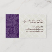 上品で、エレガントなベーカリーの名刺 名刺 (裏面)