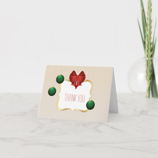 上品で、カスタマイズ可能な縞模様は感謝していしています サンキューカード (正面)