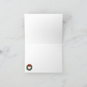 上品で、カスタマイズ可能な縞模様は感謝していしています サンキューカード (内部)