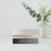 上品なあなた自身のエレガントで調和的な色を作成して下さい 名刺 (スタンド正面)