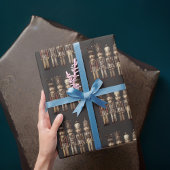 上品なくるみ割り兵士の茶色伝統的 ラッピングペーパー