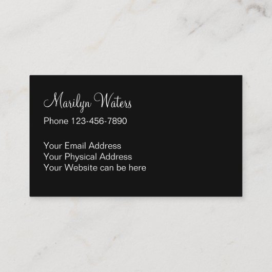 上品なばら色の金ゴールドの背景 名刺 (裏面)