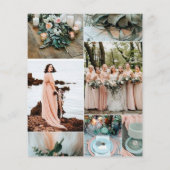 上品なほこりっぽいバラ結婚グリーンリーのcoloPaperシート (裏面)