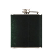 上品なアイリグランジッシュのラッキーシャムロパーソナライズされたック フラスク (裏面)