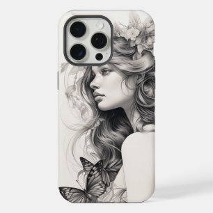 上品なアンティークフローラスチルライフファインアート絵画ズ iPhone 15 PRO MAXケース