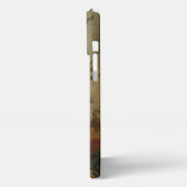 上品なアンティークフローラスチルライフファインアート絵画ズ iPhoneケース (左側面)