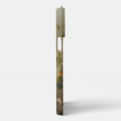上品なアンティークフローラスチルライフファインアート絵画ズ iPhoneケース (右側面)