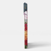 上品なアンティークフローラスチルライフファインアート絵画ズ iPhoneケース (左側面)