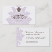 上品なインテリア・デザイナーの名刺 名刺 (正面/裏面)