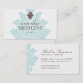 上品なインテリア・デザイナーの名刺 名刺 (正面/裏面)