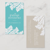 上品なインテリア・デザイナーの名刺 名刺 (正面/裏面)