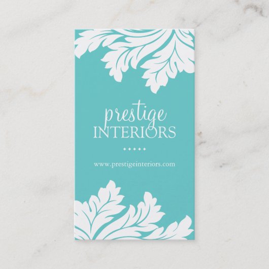 上品なインテリア・デザイナーの名刺 名刺 (正面)