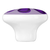 上品なインディゴフラワードードル セラミックノブ (側面)