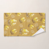 上品なイースターエッグデザイン バスタオルセット (ハンドタオル)