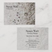 上品なウェディングプランナーの名刺 名刺 (正面/裏面)