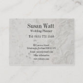 上品なウェディングプランナーの名刺 名刺 (裏面)