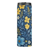 上品なエスニック地中海のフローラアートパターン タンブラー (裏面)