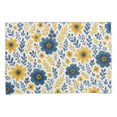 上品なエスニック地中海のフローラアートパターン 枕カバー (正面右)