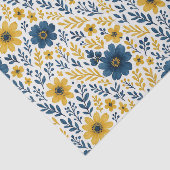 上品なエスニック地中海のフローラアートパターン 薄葉紙 (詳細)