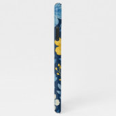 上品なエスニック地中海のフローラアートパターン iPhoneケース (右側)