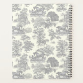 上品なエレガントシルバーグレーの馬の名前 プランナー手帳 (裏面)