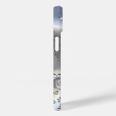 上品なエレガントシルバーメタルフローラルック Case-Mate iPhoneケース (裏面 / 右)