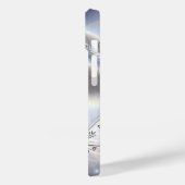 上品なエレガントシルバーメタルフローラルック Case-Mate iPhoneケース (裏面 / 左)