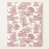 上品なエレガントソフトピンクの馬の名前 プランナー手帳 (裏面)