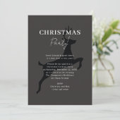 上品なエレガントブラッククリスマストナディアクリスマスパーティー 招待状 (スタンド正面)