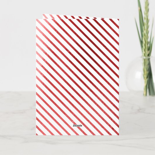 上品なエレガントホイルフェイク写真メリークリスマス シーズンカード (裏面)