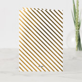 上品なエレガントホイルフェイク写真メリークリスマス シーズンカード (裏面)