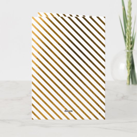 上品なエレガントホイルフェイク写真メリークリスマス シーズンカード (裏面)