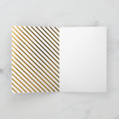 上品なエレガントホイルフェイク写真メリークリスマス シーズンカード (内部)